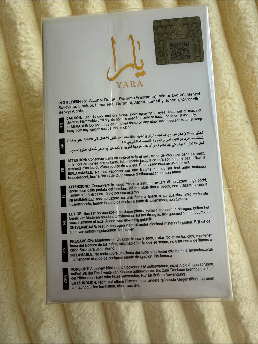 Lattafa Yara Women’s Perfume - White - Picture 3 of 3